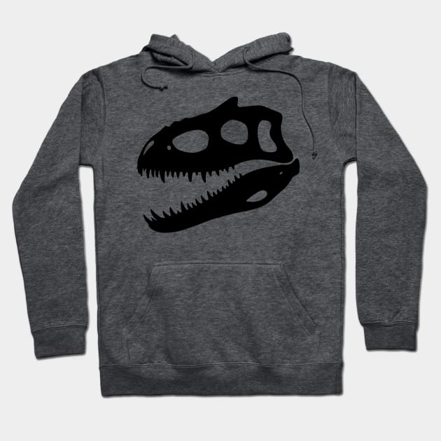 Indominus rex skull - black Hoodie by SkeleCrewPaleo